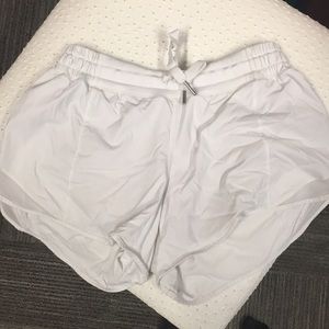 White lulu lemon shorts